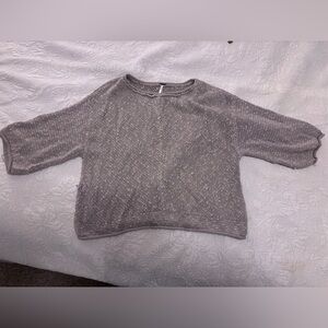 Free People Textured Beige Sweater